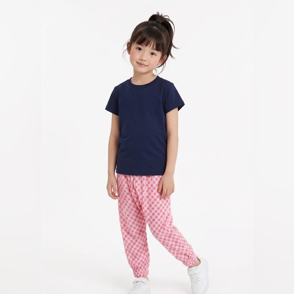 Matilda Jane pink check plaid pick me up harem pants NWOT size 18-24 months